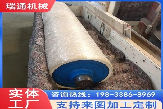鍍膜膠輥廠家直銷，鋼廠與多行業適用，紅色耐用膠輥，直徑55cm，瑞通機械